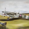 Spitfire MH434 art by artist Martin Allen
