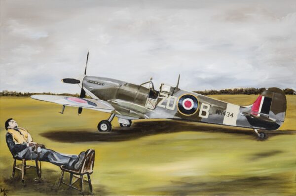 Spitfire MH434 art by artist Martin Allen