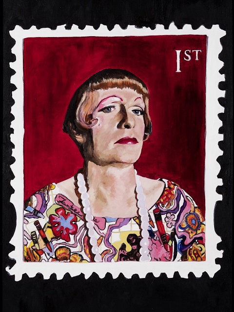 Portrait of Grayson Perry by artist Martin Allen