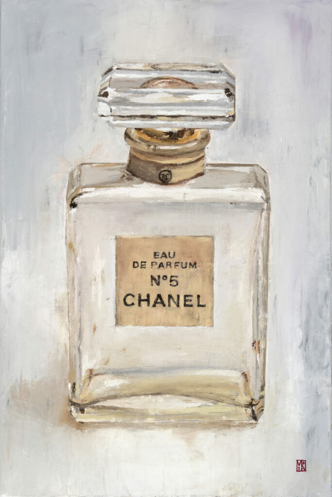 Chanel No5 perfume bottle art