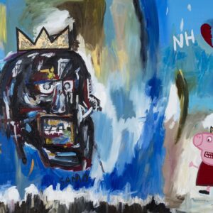 Basquiat vs Peppa Pig by artist Martin Allen