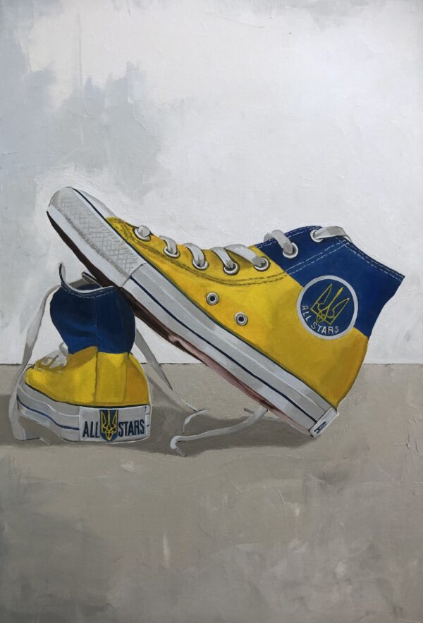 Ukrainian Converse All Star by artist Martin Allen