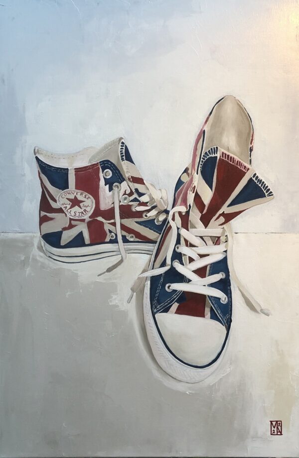 Union Jack Converse sneakers by artist Martin Allen