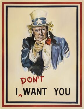 Donald Trump Uncle Sam Poster by artist Martin Allen