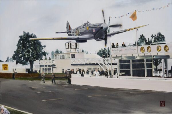 Ray Hanna, Goodwood 1998 by artist Martin Allen