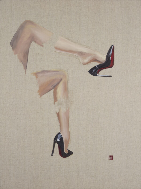 With or Without? Sexy Louboutin Art by artist Martin Allen