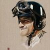 Graham Hill Formula 1 art print contemporary motorsport fine art by Martin Allen