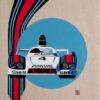Porsche 936 art print Martini contemporary motorsport fine art by Martin Allen