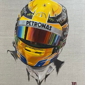 Lewis Hamilton Formula One contemporary motorsport art print limited edition racing artwork Martin Allen