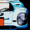 Porsche 917 Gulf contemporary motorsport art print limited edition automotive fine art Martin Allen